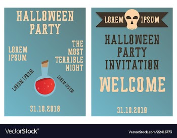 Set of halloween concepts pumpkin and spider web vector image