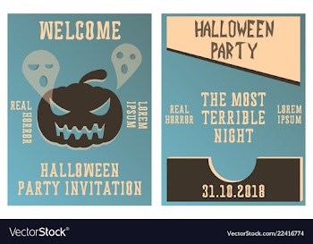Set of halloween concepts pumpkin and spider web vector image