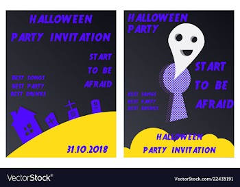 Set of halloween concepts pumpkin and spider web vector image