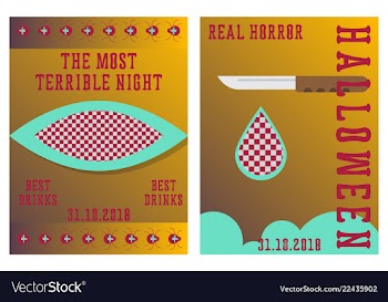 Set of halloween concepts pumpkin and spider web vector image