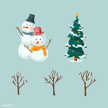 Set of hand drawn Christmas illustrations | Free stock vector - 488756