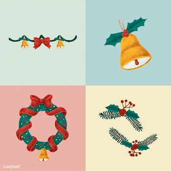 Set of hand drawn Christmas illustrations | Free stock vector - 488769