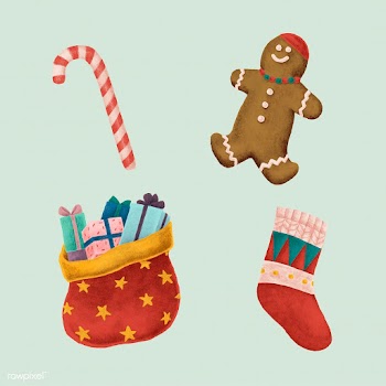 Set of hand drawn Christmas illustrations | Free stock vector - 488833