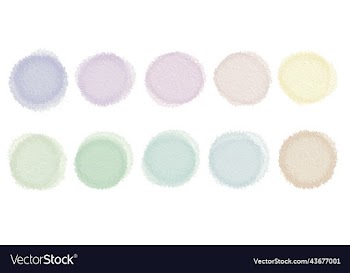 set of hand-drawn grey ton watercolor strokes