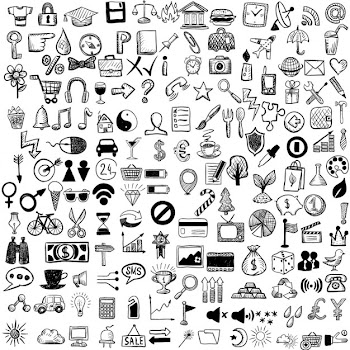 Set of hand drawn icons Free Vector