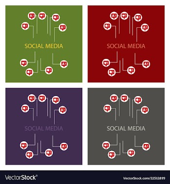 Set of hand like dislike sign icon thumbs up vector image