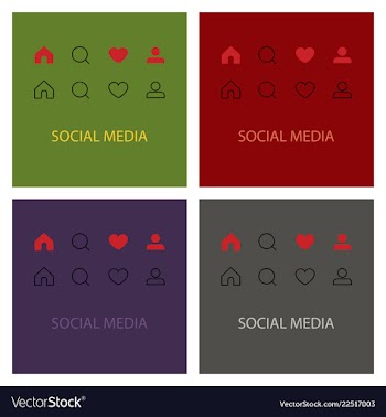 Set of hand like dislike sign icon thumbs up vector image
