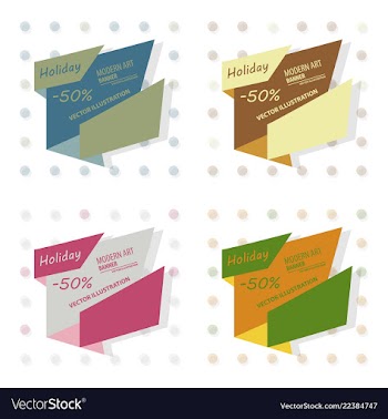 Set of holiday sale calligraphy calligraphic vector image