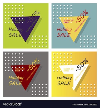 Set of holiday sale calligraphy calligraphic vector image