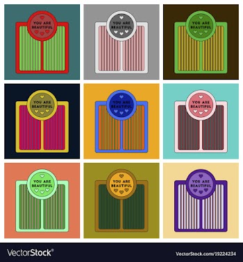 Set of icons in flat design electronic floor vector image