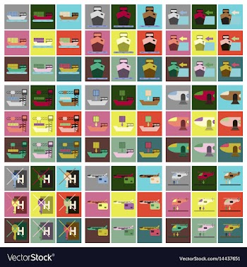 Set of icons in flat design for cargo vector image
