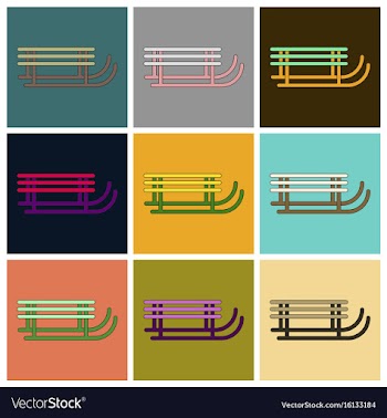Set of icons in flat design sleigh vector image