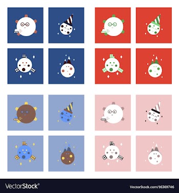 Set of icons space equipments on color background vector image
