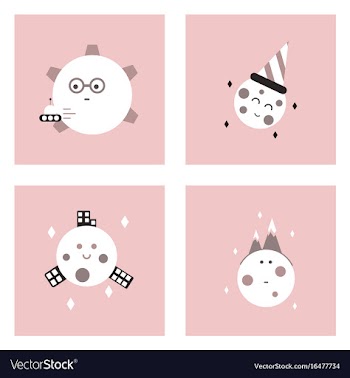Set of icons space equipments on color background vector image
