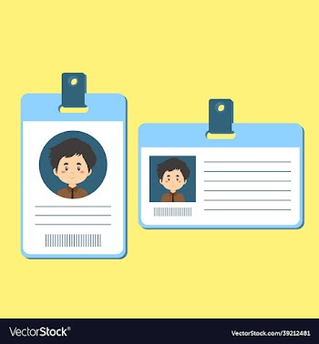 set of identification employee card