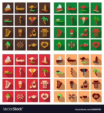 Set of images on the theme of ancient greece they vector image