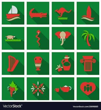 Set of images on the theme of ancient greece they vector image
