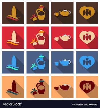 Set of images on the theme of ancient greece they vector image