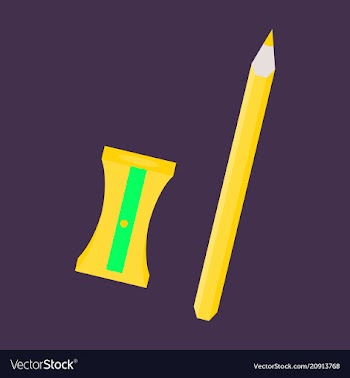 Set of in realistic style sharpened pencil a vector image