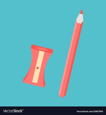 Set of in realistic style sharpened pencil a vector image