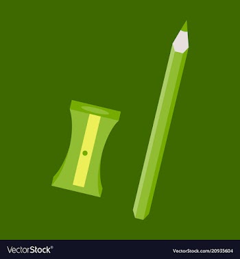 Set of in realistic style sharpened pencil a vector image