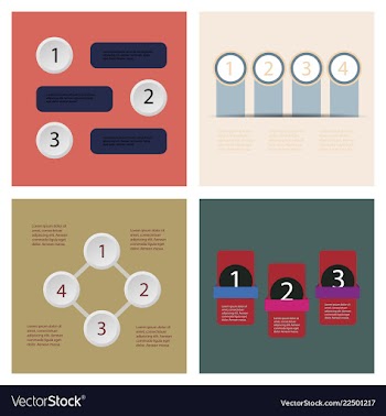 Set of infografics template for your presentation vector image