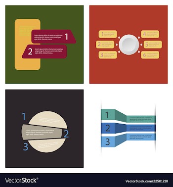 Set of infografics template for your presentation vector image
