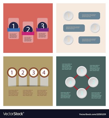 Set of infografics template for your presentation vector image