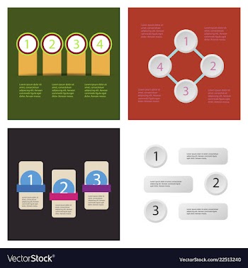Set of infografics template for your presentation vector image
