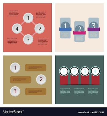 Set of infografics template for your presentation vector image