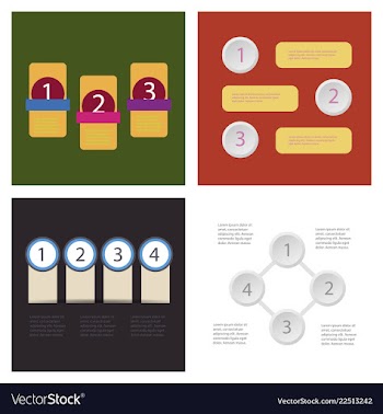 Set of infografics template for your presentation vector image