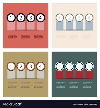 Set of infografics template for your presentation vector image