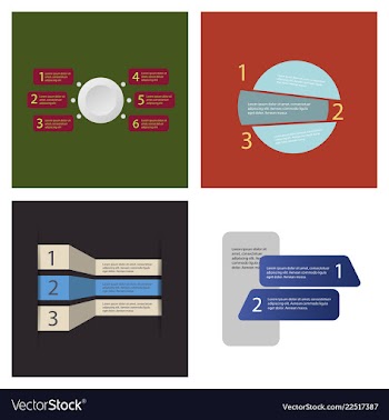 Set of infografics template for your presentation vector image