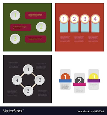 Set of infografics template for your presentation vector image