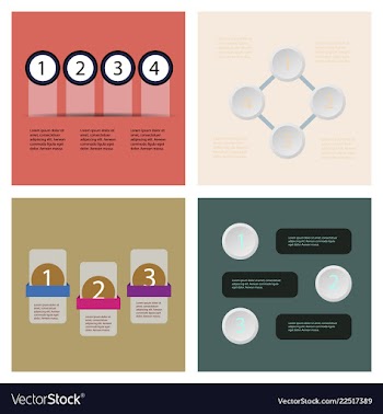 Set of infografics template for your presentation vector image