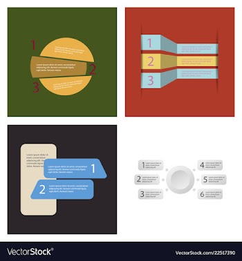 Set of infografics template for your presentation vector image