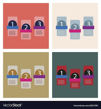 Set of infografics template for your presentation vector image