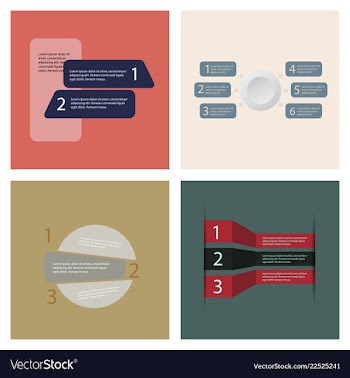 Set of infografics template for your presentation vector image
