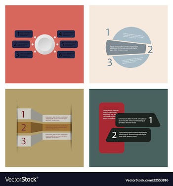 Set of infografics template for your presentation vector image