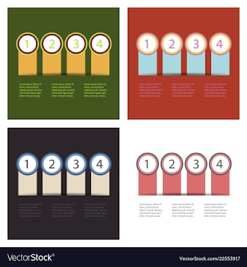 Set of infografics template for your presentation vector image