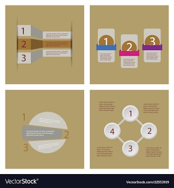 Set of infografics template for your presentation vector image