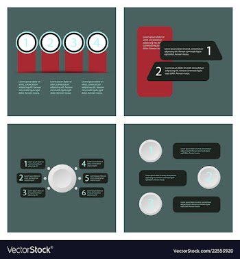 Set of infografics template for your presentation vector image