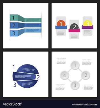 Set of infografics template for your presentation vector image