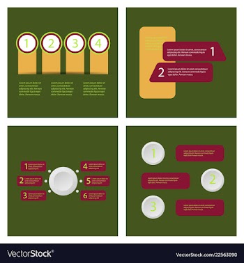 Set of infografics template for your presentation vector image