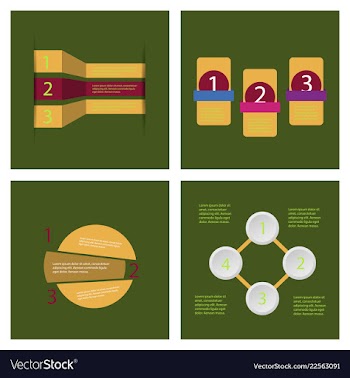 Set of infografics template for your presentation vector image