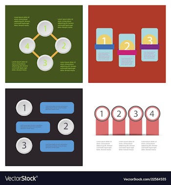 Set of infografics template for your presentation vector image