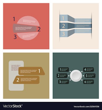 Set of infografics template for your presentation vector image