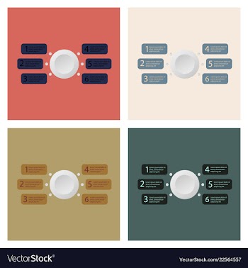 Set of infografics template for your presentation vector image