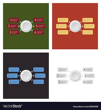 Set of infografics template for your presentation vector image