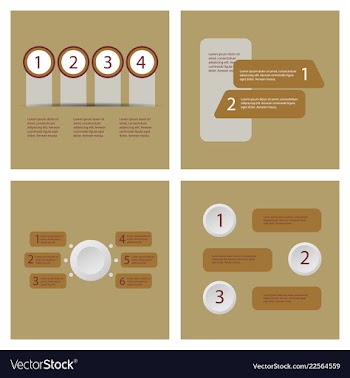 Set of infografics template for your presentation vector image
